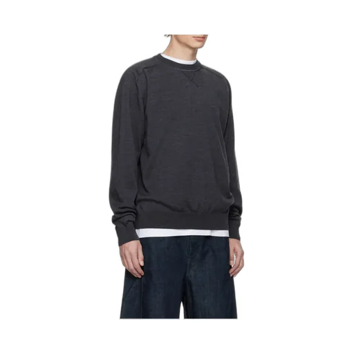 Logo Embroidered Long Sleeved Sweater
