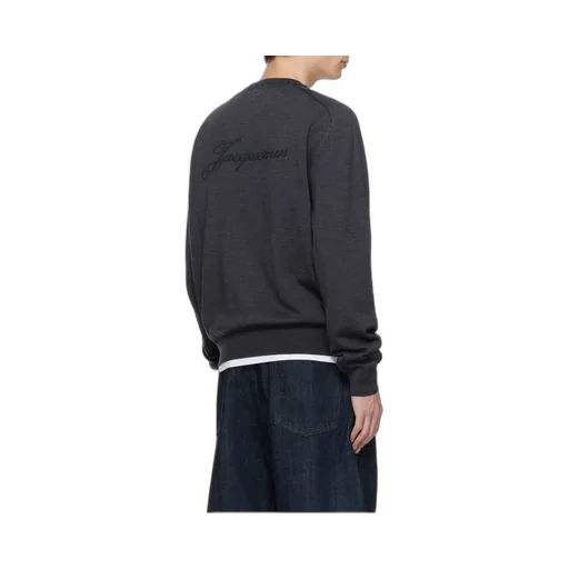 Logo Embroidered Long Sleeved Sweater