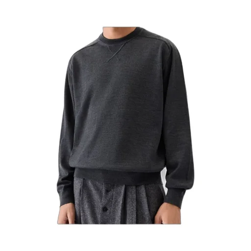 Logo Embroidered Long Sleeved Sweater