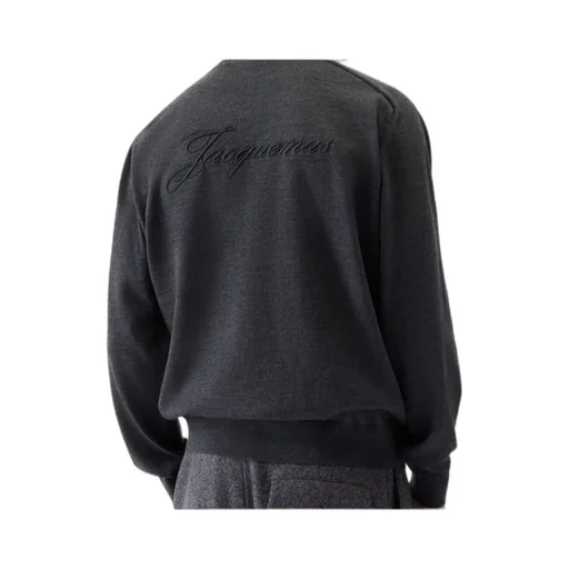 Logo Embroidered Long Sleeved Sweater
