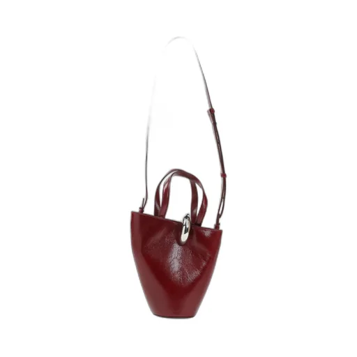 Logo Plaque Bucket Bag