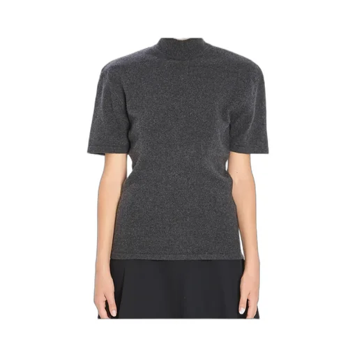 High Neck Short Sleeve Sweater