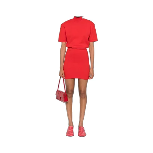 High Neck Knitted Dress