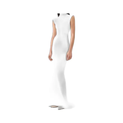 The Alba Gathered Column Dress