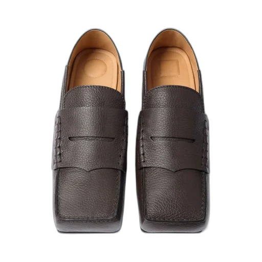 Square-Toe Loafers