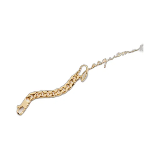 Logo Plaque Chained Bracelet