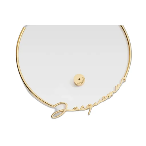 Logo Plaque Hoop Earrings