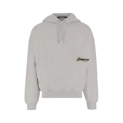 Logo Patch Drawstring Hoodie