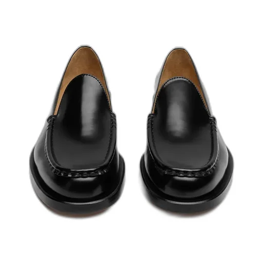 Round Toe Slip-On Loafers