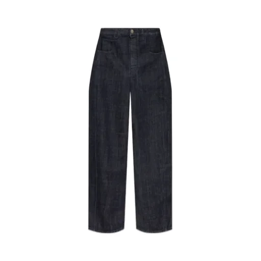 Denim Trousers With Belt Loops