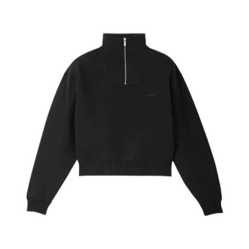 The Gros Grain Zipped-Rollneck Sweatshirt