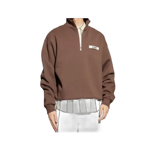 The Gros Grain Zipped-Rollneck Sweatshirt