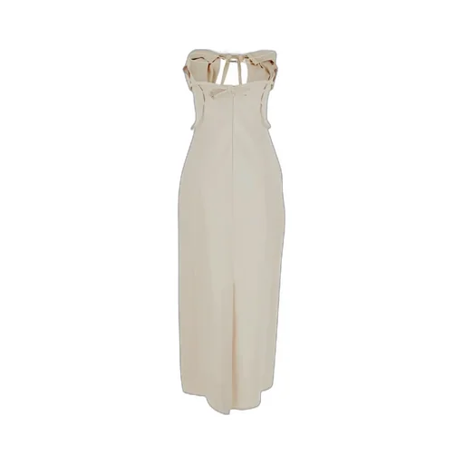 Strapless Cut-Out Detailed Dress