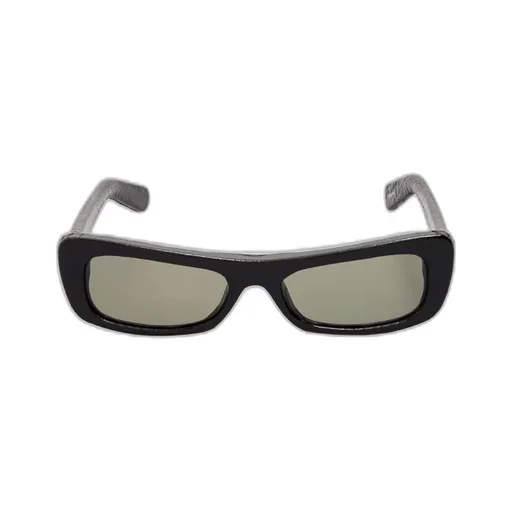 Capri Crocodile-Effect Rectangular Sunglasses