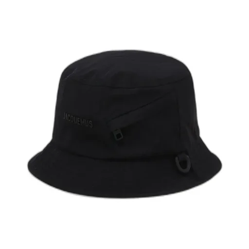 Logo Lettering Narrow Brim Bucket Hat