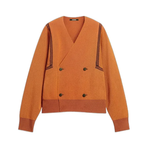 V-Neck Long-Sleeved Sweater