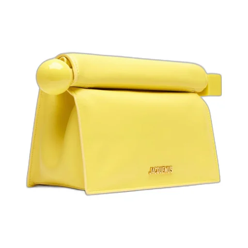 Jacquemus La Pochette Rond Carré Logo Plaque Clutch Bag
