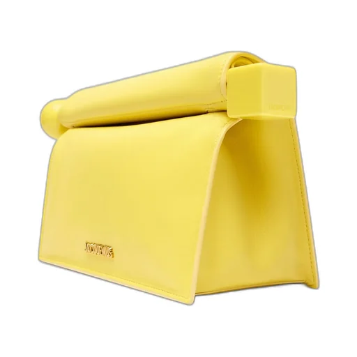 Jacquemus La Pochette Rond Carré Logo Plaque Clutch Bag