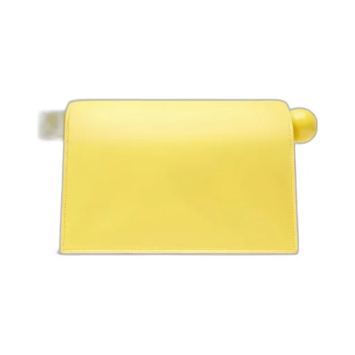 Jacquemus La Pochette Rond Carré Logo Plaque Clutch Bag