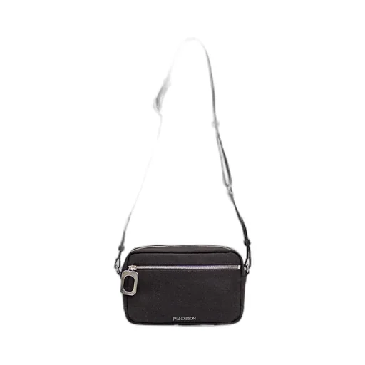 Logo Printed Zipped Camera Bag