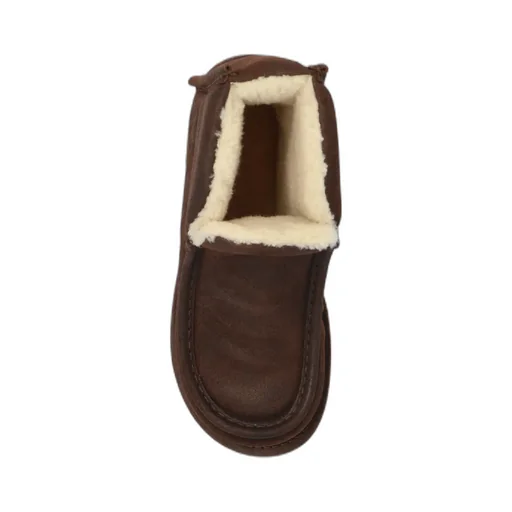 Shearling-Lined Suede Boots