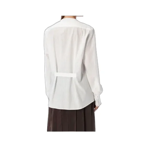 Relaxed Fit Pintuck Bib Shirt