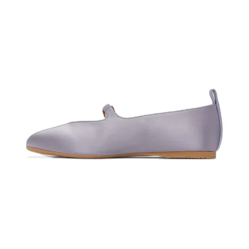 Pin-Button Belted Ballet Shoes