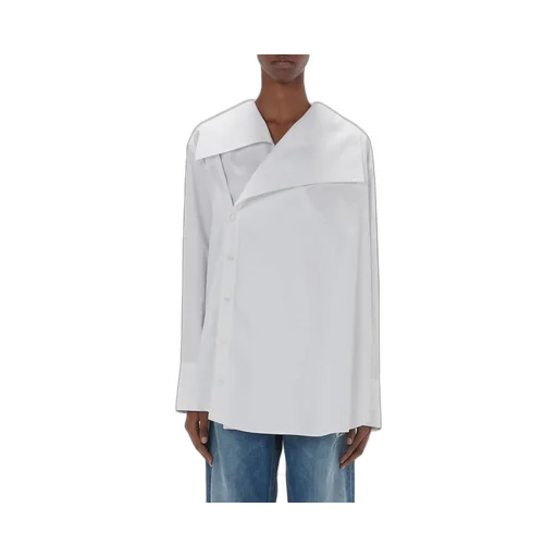 Asymmetric Designed Button-Up Shirt
