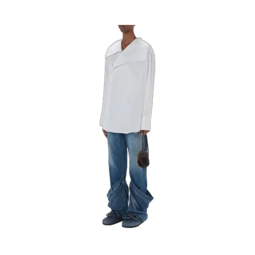 Asymmetric Designed Button-Up Shirt