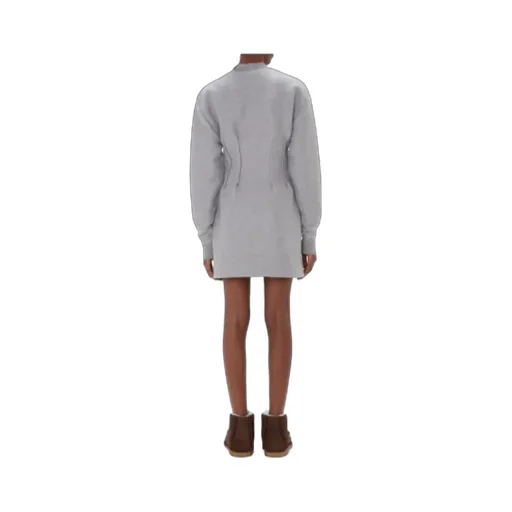 Textured Long Sleeved Hourglass Dress