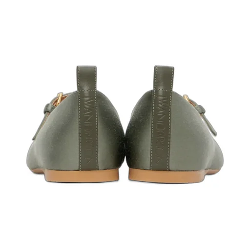 Pin-Button Belted Ballet Shoes