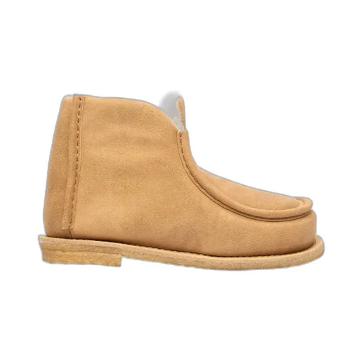 Square Toe Padded Ankle Boots