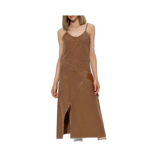 Logo-Appliqué Midi Dress