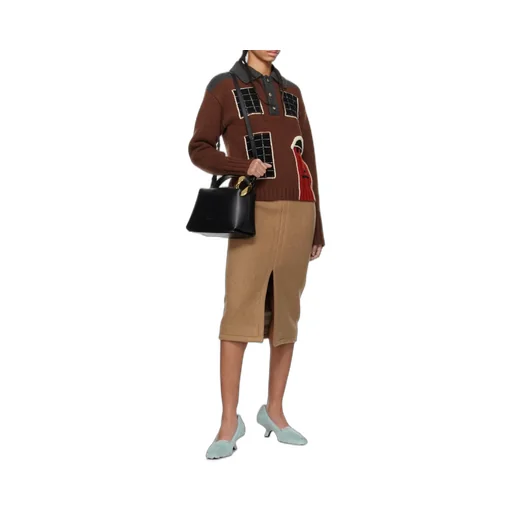Logo Debossed Corner Tote Bag