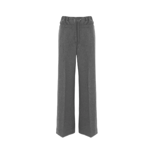 Double-Waist Wool Trousers