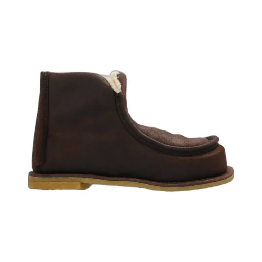 Shearling-Lined Suede Boots