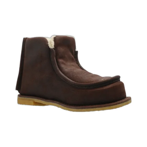 Shearling-Lined Suede Boots