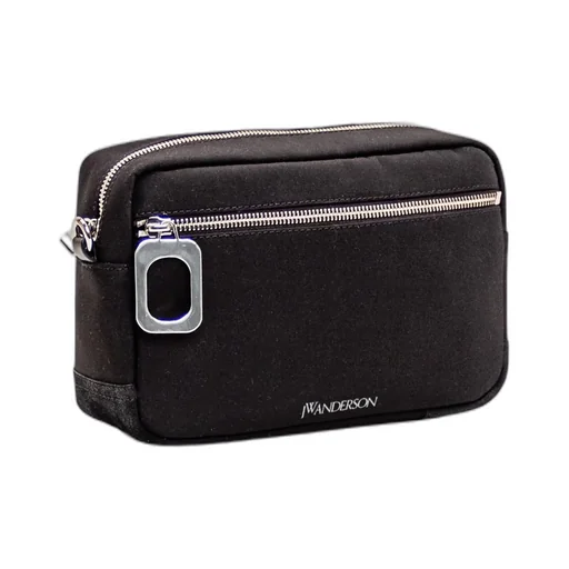 Logo Printed Zipped Camera Bag