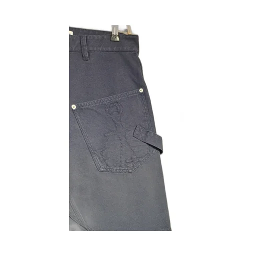 Knee-Length Twisted Bermuda Shorts