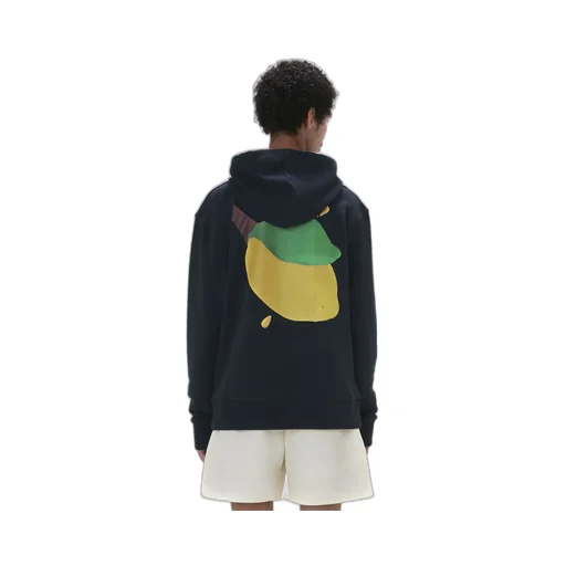 Jwa Lemon-Print Cotton Hoodie