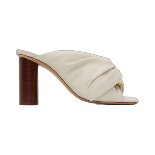 Corner Twisted Detail High-Heeled Sandals