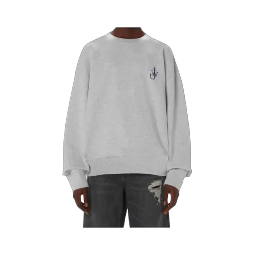 Anchor Embroidery Back-Printed Sweatshirt