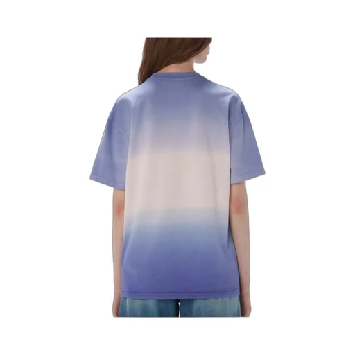 Tie-Dyed Logo Embroidered T-Shirt