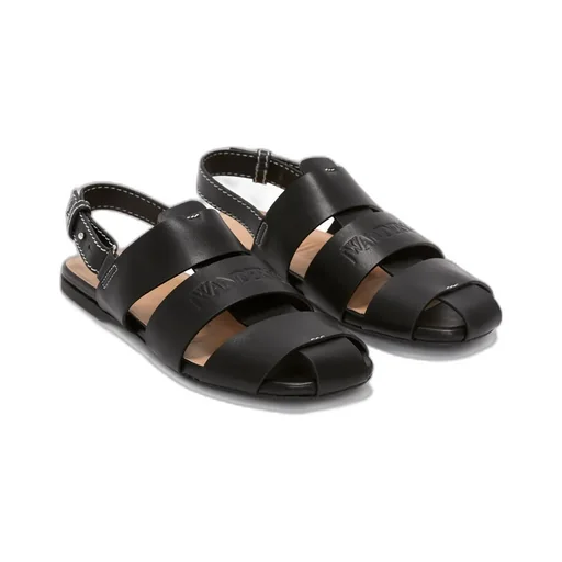 Logo-Debossed Leather Fisherman Sandals