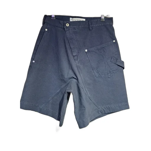 Knee-Length Twisted Bermuda Shorts