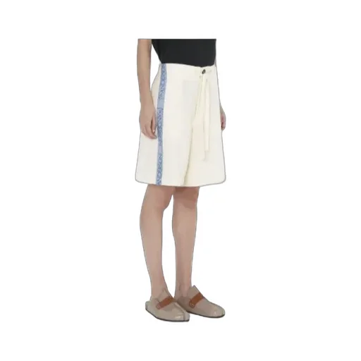 Wide-Leg Drawstring Shorts