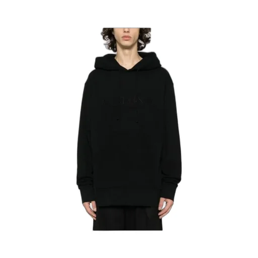 Logo Embroidered Drawstring Hoodie