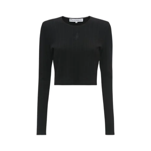 Logo Jacquard Cropped T-Shirt