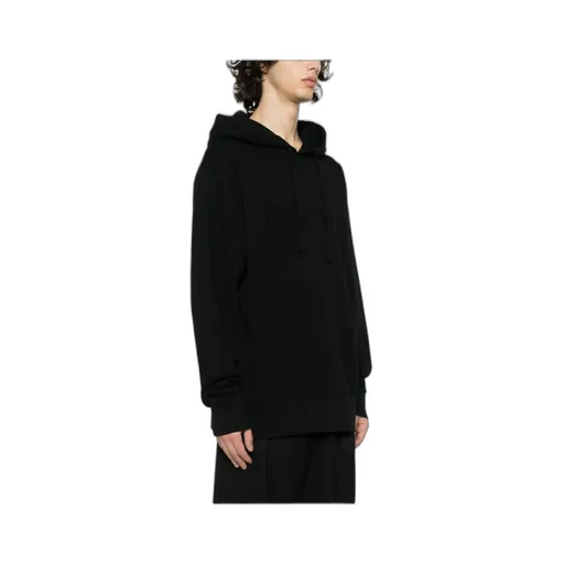 Logo Embroidered Drawstring Hoodie
