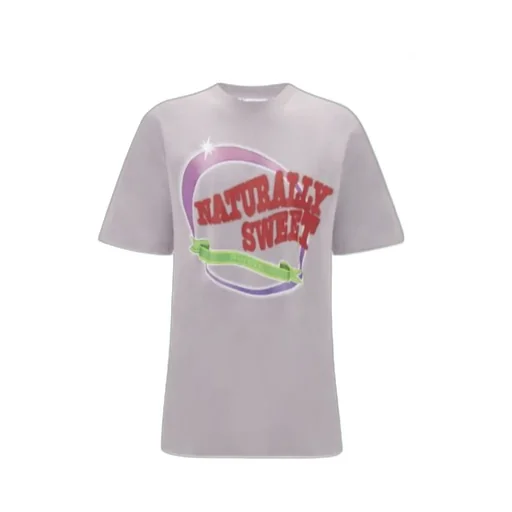 Slogan Printed Crewneck T-Shirt
